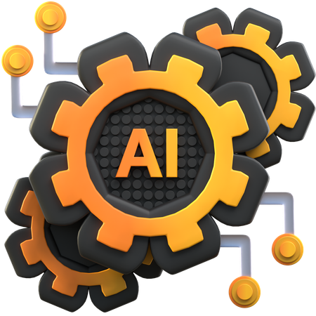 Gerenciamento de IA  3D Icon