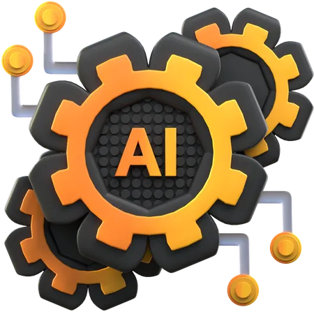 Gerenciamento de IA  3D Icon