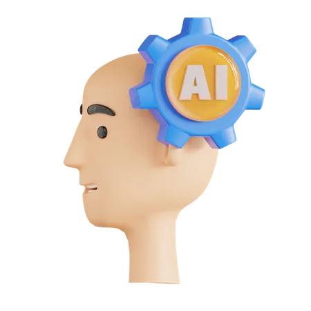 Gerenciamento de inteligência artificial  3D Icon