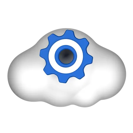 Gerenciamento de nuvem  3D Icon