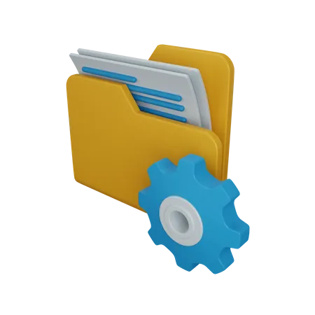 Gerenciamento de pastas  3D Icon