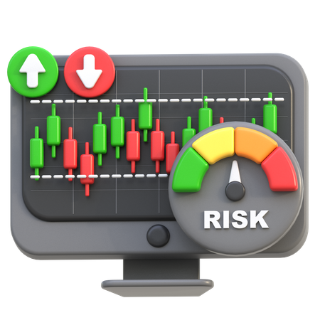 Gerenciamento de riscos  3D Icon