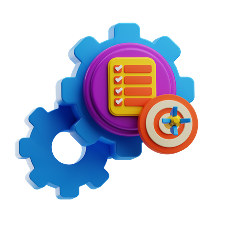 Gerenciamento de tarefas  3D Icon