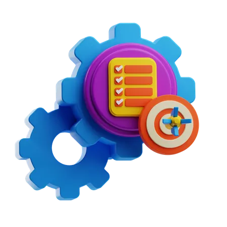 Gerenciamento de tarefas  3D Icon