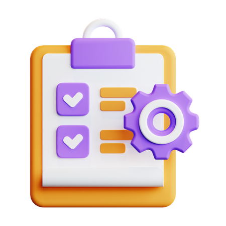Gerenciamento de tarefas do projeto  3D Icon