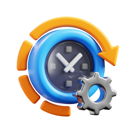 Gerenciamento de tempo  3D Icon