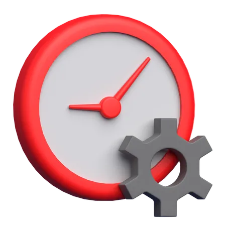 Gerenciamento de tempo  3D Icon