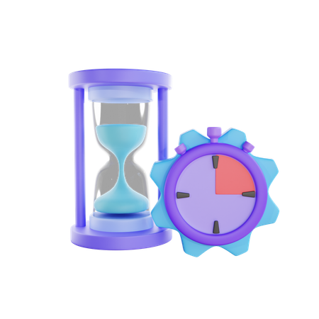 Gerenciamento de tempo  3D Icon