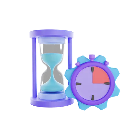 Gerenciamento de tempo  3D Icon