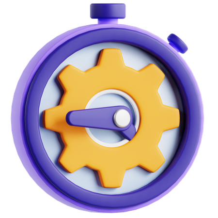 Gerenciamento de tempo  3D Icon