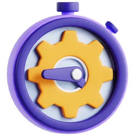 Gerenciamento de tempo  3D Icon