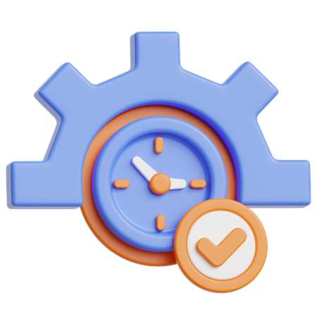 Gerenciamento de tempo  3D Icon