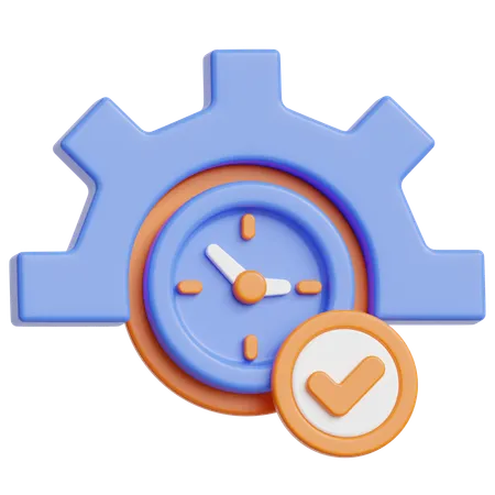 Gerenciamento de tempo  3D Icon