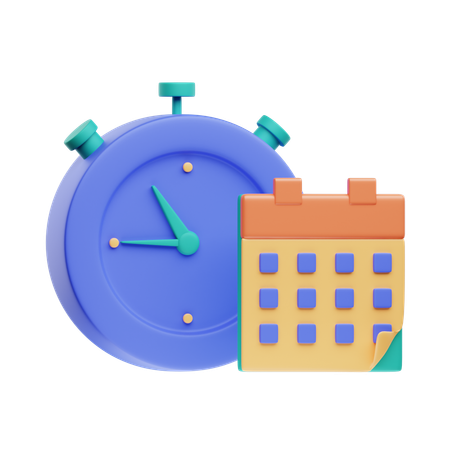 Gerenciamento de tempo  3D Icon