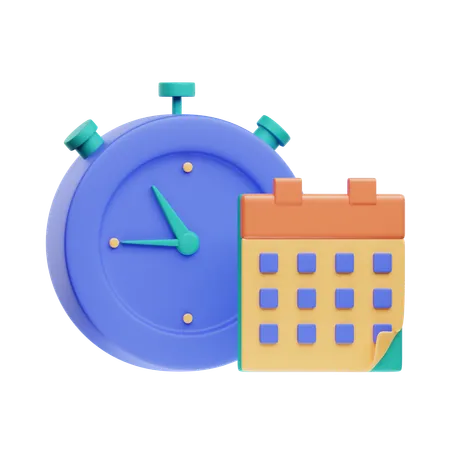 Gerenciamento de tempo  3D Icon