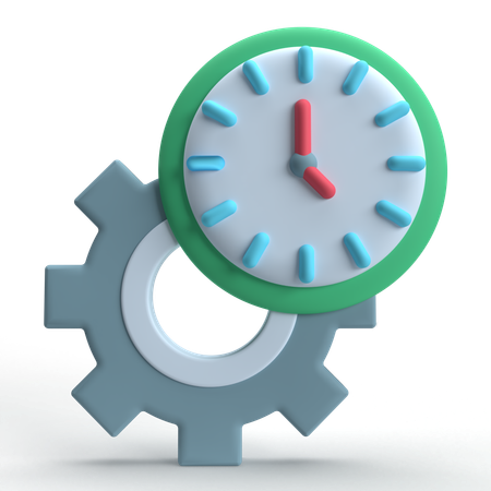 Gerenciamento de tempo  3D Icon