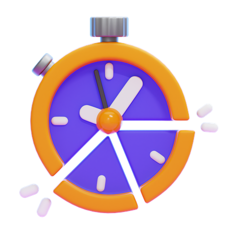 Gerenciamento de tempo  3D Icon