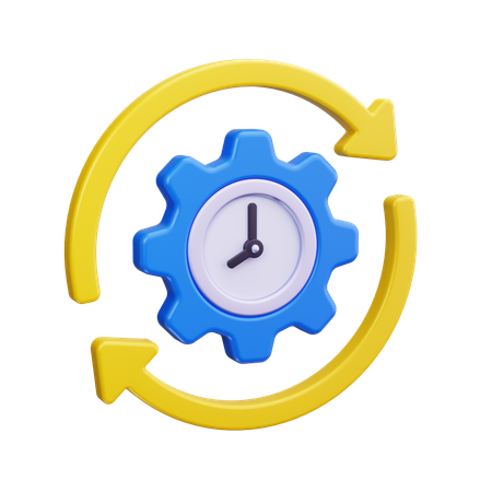 Gerenciamento de tempo  3D Icon