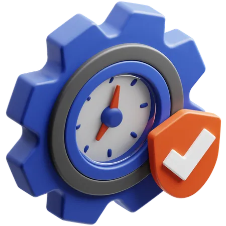 Gerenciamento de tempo  3D Icon