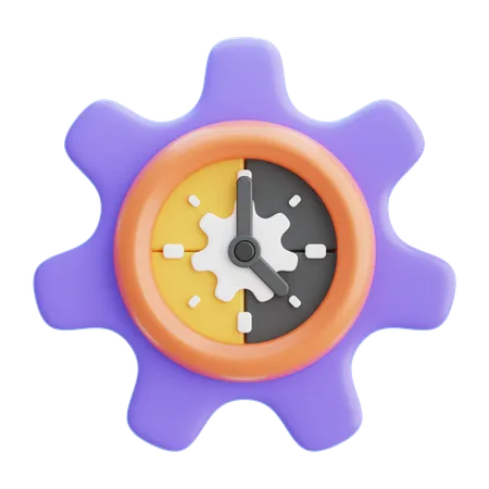 Gerenciamento de tempo  3D Icon