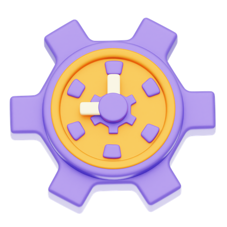 Gerenciamento de tempo  3D Icon