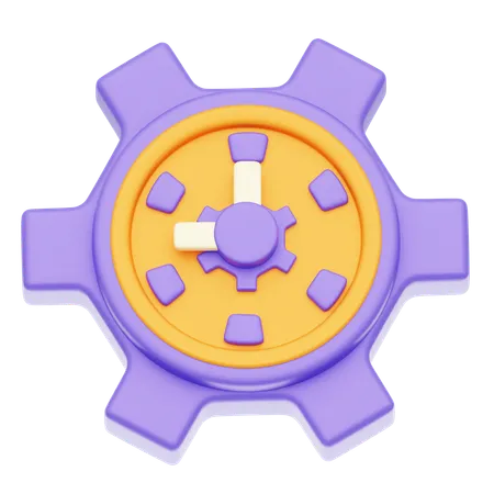 Gerenciamento de tempo  3D Icon