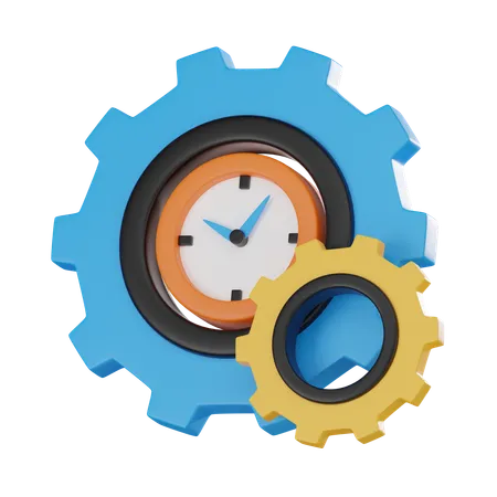 Gerenciamento de tempo  3D Icon