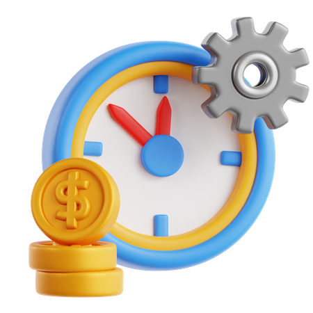 Gerenciamento de tempo  3D Icon