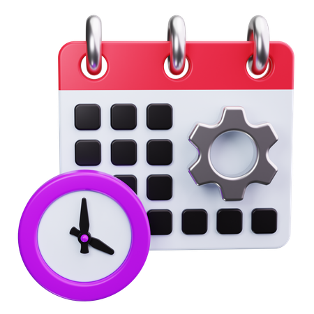 Gerenciamento de tempo  3D Icon