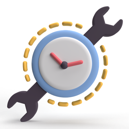 Gerenciamento de tempo  3D Icon