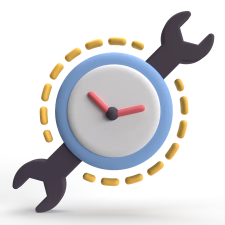 Gerenciamento de tempo  3D Icon