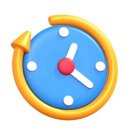 Gerenciamento de tempo  3D Icon