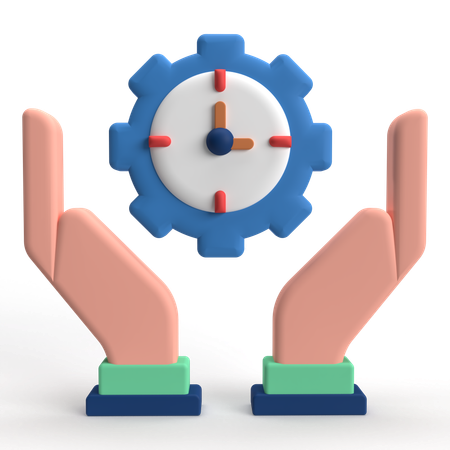 Gerenciamento de tempo  3D Icon