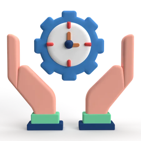 Gerenciamento de tempo  3D Icon