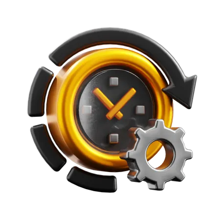 Gerenciamento de tempo  3D Icon