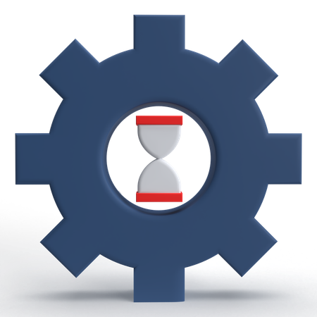 Gerenciamento de tempo  3D Icon