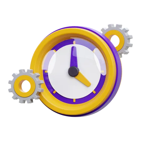 Gerenciamento de tempo  3D Icon