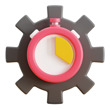 Gerenciamento de tempo  3D Icon