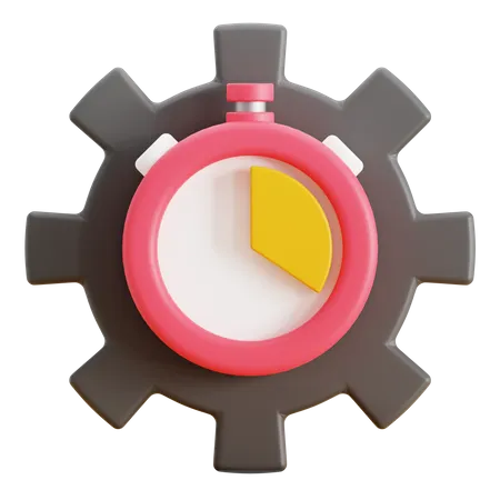 Gerenciamento de tempo  3D Icon