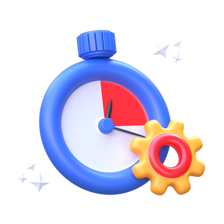 Gerenciamento de tempo  3D Icon