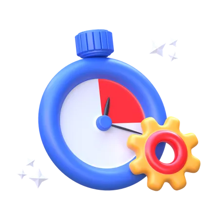 Gerenciamento de tempo  3D Icon