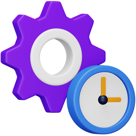 Gerenciamento de tempo  3D Icon