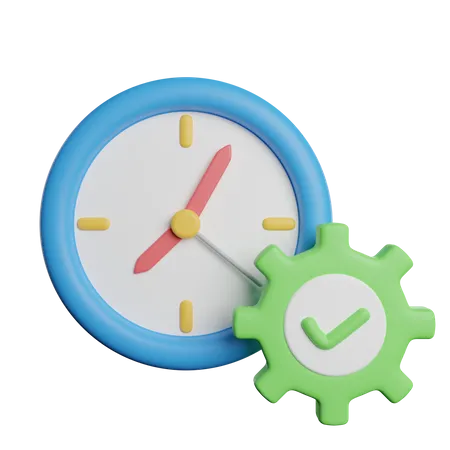 Gerenciamento de tempo  3D Icon