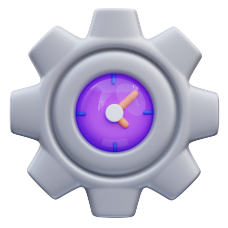 Gerenciamento de tempo  3D Icon