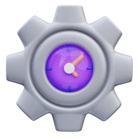 Gerenciamento de tempo  3D Icon