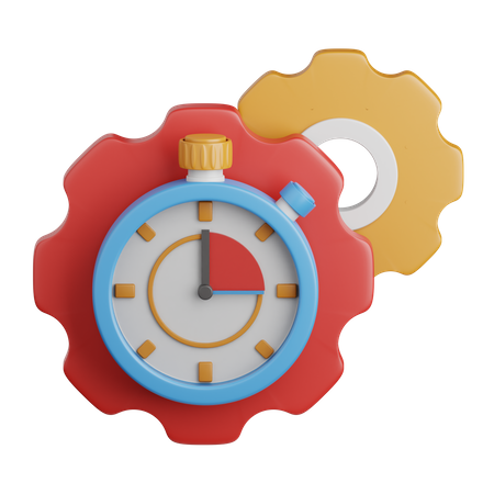 Gerenciamento de tempo  3D Icon