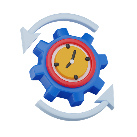 Gerenciamento de tempo  3D Icon