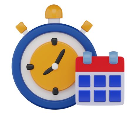 Gerenciamento de tempo  3D Icon