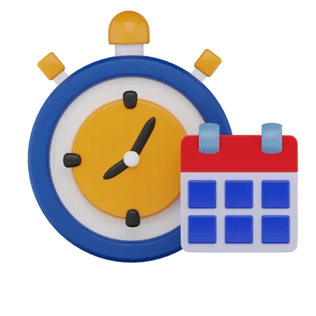 Gerenciamento de tempo  3D Icon