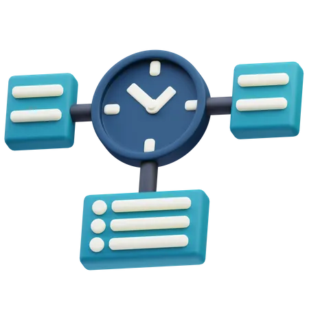 Gerenciamento de tempo  3D Icon